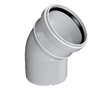 PVC Açık Dirsek 45°